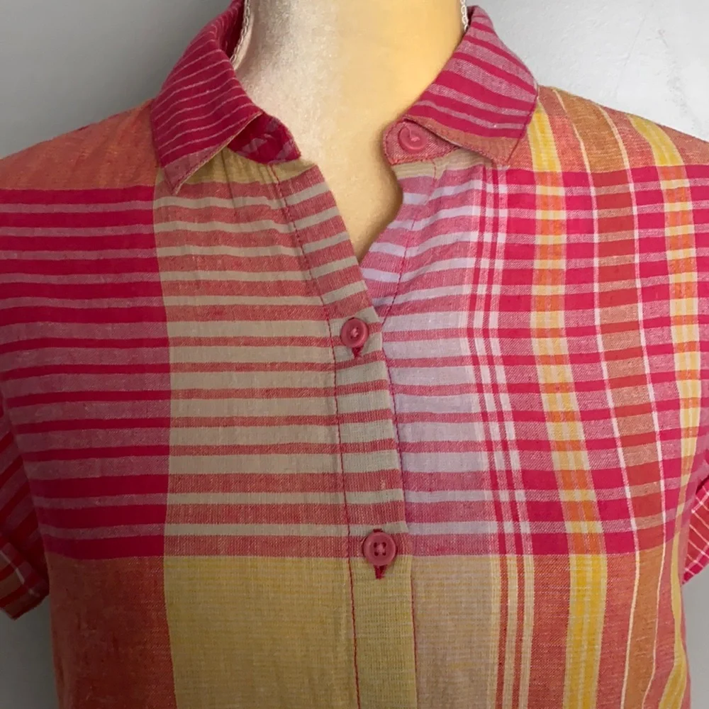 beachlunchlounge spencer shirt made with linen size XS - Picture 5 of 13